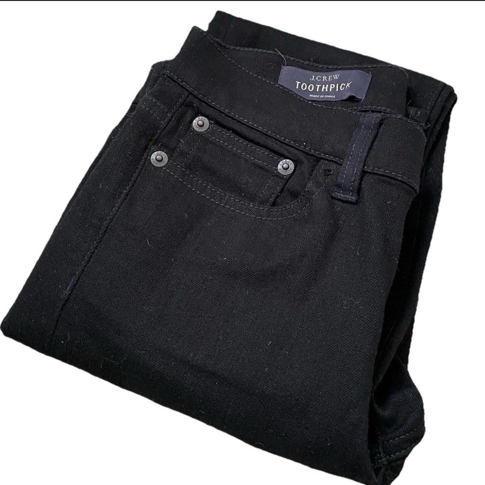 J.Crew Toothpick Pants in NEW black size 24